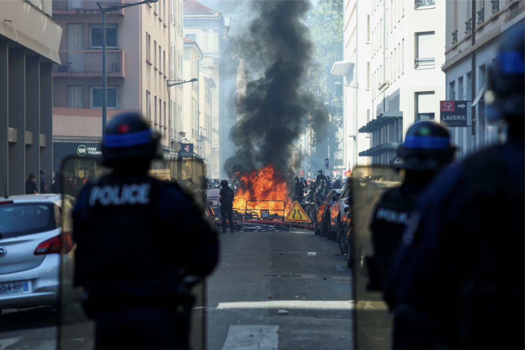 School Shut Down in France as Protests Escalate